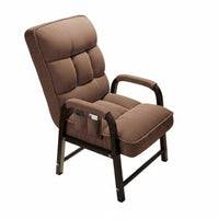 High-Back Support Manual Recliner Ergonomic Design Adjustable Recliner with Footstool Padded Cushioning Lounge Chair Sturdy Frame for Office Workers, Students, Seniors, Relaxing, Rest Ping, Living Room, Small Areas