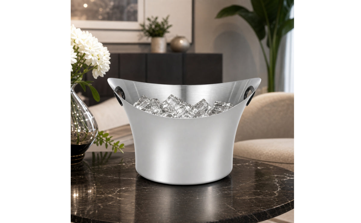 Champagne Bucket Mirror Polished Beverage Chiller Large Capacity Champagne Bowl for Party Hosts, Bartenders