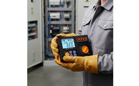 Digital Insulation Resistance Tester Compact Insulation Tester with Carrying Case Handheld Electronic Megohmmeter for Electricians, Field Testing