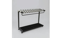 Lockable Umbrella Stand Sturdy Umbrella Holder with Base Tray Rust-Resistant Organizer for Businesses, Office Entrance