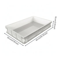 Slimline Batter Proofing Tray Easy-to-Clean Pizza Batter Pan Stackable Container Long-Lasting for Bakery