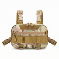 Fishing Chest Bag Adjustable Straps Fishing Bag Zippered for Anglers