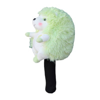 Velvety Hedgehog Headcover Fuzzy Animal Headcover Soft Safeguarding for Golfers, Adults