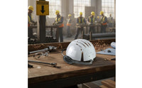 Lightweight PE Helmet Liner Shock Resistant Chin Strap Helmet Shell Long-Lasting Light Safety Work Cap Adjustable for Workers, Workshop, Factory, Construction