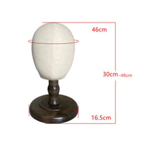 Cloth Covered Mannequin Head with Stand Hat Display Holder Lightweight for Hair Stylists