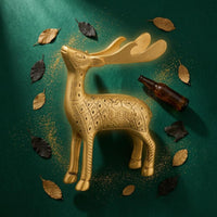Elk Bottle Opener Engraved Brass Elk Opener Gold-Toned Deer Desk Ornament