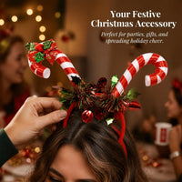 Christmas Candy Cane Headband for Holiday Parties and Performances