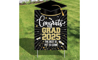 of 2025 Graduation Sign Waterproof 2025 Graduation Party Sign Outdoor Decoration for Graduates