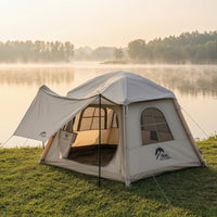 Inflatable Tent Single-Step Inflation Tent with Awning Quick Setup for Campers, Families, Camping, Picnics, Lakeside
