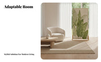 Modern Minimalist Design Freestanding Panel Divider Nature-Inspired Pattern Single-Panel Decorative Divider Light Luxury Aesthetic Partition Screen Easy Assembly for Homeowners, Interior Designers, Office Workers, Bedroom, Studio Apartment, Entryway
