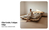 Minimalist Elegance Aesthetic Bed No Box Spring Needed Low Profile Foundation Bed Heavy Duty for Hotel Owners, Design Enthusiasts, Guesthouse