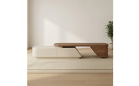 TV Cabinet Extendable TV Cabinet with Storage Low-Profile Media Console for Living Room, Small Apartments