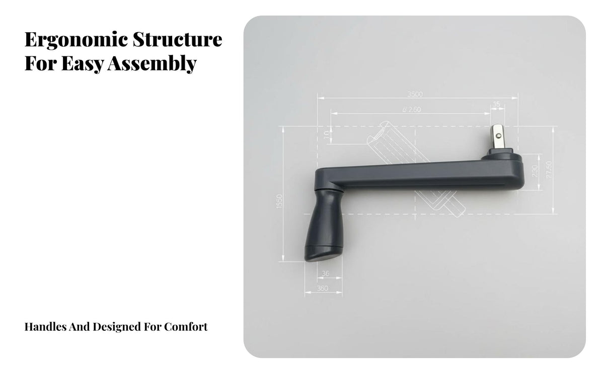 Roman Umbrella Winder Mechanism Original Fit Patio Umbrella Easy to Install Parasol Turn Handle