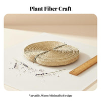 Handmade Palm Frond Braid Long-Lasting Straw Hat Braid Natural Grass Weaving Strip for Artisan S, Artisans, DIY Enthusiasts, Home Decoration