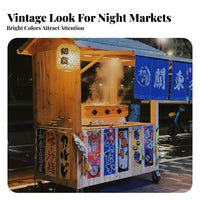 Multi-Purpose Antique Design Pushcart Mobile Snack Cart Market Display Cart for Caterers, Small Business Owners, Event Organizers