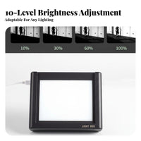 Multi-Format Support LED Film Copying Light Box Adjustable Brightness Slide and Negative Copier Even Illumination for Archiving, Home Studio