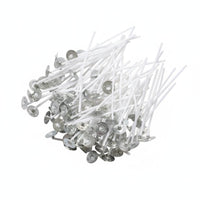 100 Pieces Low Smoke Pre-Waxed Candle Wicks Easy to Light DIY Candle Wick Kit for Workshops