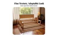 Woven Base Bed Handmade Bedstead Traditional Design Bedroom Furniture for Homeowners, partners, Rural House, Home, Guest Room