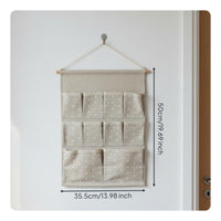 Wall Hanging Storage Compartment Saving over the Door Storage Organizer Textile Pocket Organizer for Nursery, Washroom