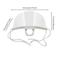 10 Pieces Hygienic Clear Mouth Guard with Ear Loops Adjustable Clear Face Mask with Chin Rests Lightweight Open Mouth Mask with Chin Rests Breathable for Food Service Workers, Servers, Receptionists, Restaurants, Kitchens, Salons