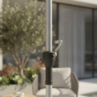 Patio Umbrella with Aluminum Pole Waterproof Outdoor Umbrella with Crank Easy to Use for Homeowners, Cafe Owners, Backyard, Restaurant, Market Stall