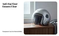 Half Shell Helmet Removable Washable Liner Half Helmet Quick Release Buckle Shielded Headwear for Commuters, Commuting, City Travel