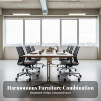 Rectangular Conference Table factory-inspired design Rectangular Boardroom Table Nordic Design Office Furniture for Business groups, Coworking Space