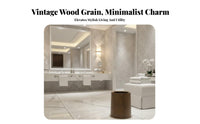 Wood Grain Trash Can Large Capacity Round Garbage Bin with Lid Round Trash Can with Lid Easy to Clean Wood Grain Wastebasket