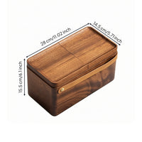 Tea Storage Box Travel-Friendly Wooden Tea Box Wood for Outdoor
