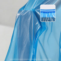 Waterproof Disposable Rain Pants Lightweight Rain Trousers with Foot Covers Elastic Waist Rainwear Portable for Commuters, Travel, Commuting