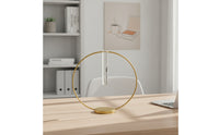 Nordic Aesthetic Water-Based Vase Modern Design Iron Frame Test Tube Vase Elegant Accent Glass Tube Flower Stand for Living Room, Office Desk