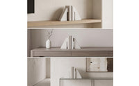 Geometric Bookends Modern Arched Bookend Aesthetic for Desk, Office