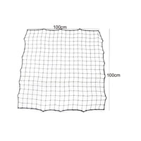Black Soccer Rebound Net Irregular Perimeter Replacement Net Standalone Soccer Goal Netting Abrasion Resistant for Training