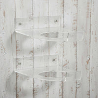 2 Pieces 360° Visibility Wall Mount Football Holder Dust Protection Collector Item for Living Room, Bedroom