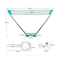 Badminton Net Frame Kit Quick Install Badminton Beginner Kit Portable Sports Gear