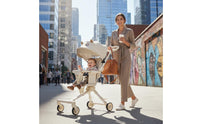 Aluminum Alloy Frame Lightweight Foldable Stroller Anti-Tipping Design Travel Stroller 360° Swivel Wheels for Toddlers, Babies, Outdoor