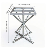 Spray Painting Table Steel Rotating Worktable Heavy-Duty Turntable with Metal Lattice Surface for Hobbyists, Studios
