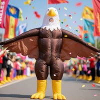 Inflatable Eagle Costume Full-Body Eagle Costume Air-Filled Outfit Lightweight for Adults, Performers, Halloween, Stage Performances, Cosplay