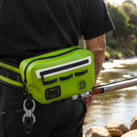 Polyurethane Waterproof Bag 3L Fishing Waist Bag Hip Bag Fishing Gear Storage Compatible with Lure Cases