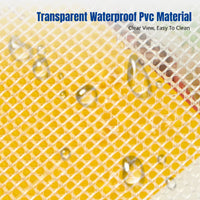 Transparent Waterproof Storage Bag, Large Capacity PVC Document Organizer, Portable Handle, Student Exam Holder