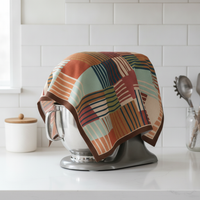 Colorful Patchwork Dust Cover for Coffee Machine Microwave Refrigerator