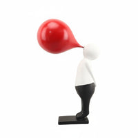 Modern Resin Figure Creative Shape Resin Sculpture Minimalist Balloon Person Figurine Available Now Office