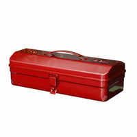 Metal Toolbox Latch Closure Hard-Shell Toolbox Hard Shell Carry Case Painted Finish Metal Briefcase Heavy Duty