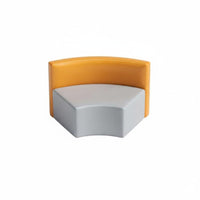 Curved Shape Configurable curved-Shaped Sofa Creative Combination sectional Couch unrestrictedform Assembly Public Seating adaptable Configuration for Interior Designers, Business Owners, Apartment Dwellers, Reception Area, Lobby