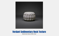 Modern Vintage Qing Stone Tea Table Cover, Flowing Water Desktop Decoration