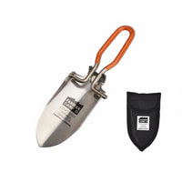 Compact Mini Folding Shovel Lightweight Folding Hand Shovel Long-Lasting Stainless Steel Garden Trowel Comfortable Grip for Fishermen, Gardeners, Campers, Beach, Gardening, Backpacking