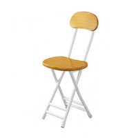 Foldable Design Portable Backrest Seat Space-Saving Folding Chair Lightweight Collapsible Stool No Assembly Required for Street Vendors, Homeowners, Dormitory, Dining Room, Small Apartments, Outdoor Events