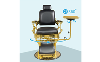 Salon Chair Service Tray Large Capacity Adjustable Chair Side Tray 360° Rotation for Hairstylists