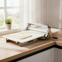 Countertop Folding Pastry Sheeter Compact Manual Pastry Sheeter Space-Saving Pastry Roller Electricityoutlet-Free for Bakers