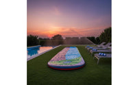 Lawn Water Slide with Sprinkler Heavy-Duty Garden Water Slide Large Toy for Kids, Families, Garden